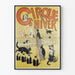 Poster Cirque d'Hiver Illustratie Katten Acrobaten