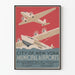Vintage Poster van de Gemeentelijke Luchthavens van New York