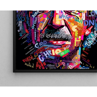 Street Art Painting - Modern Einstein Mosaic