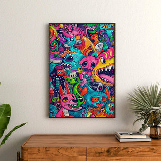 Pop Art Poster - Chromatic Explosion