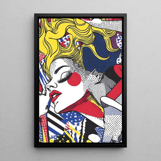 Pop Art Poster, titled - Beauty in Motion