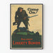 Vintage militair poster Come On Buy More Liberty Bonds