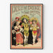 Vintage poster van het Concert van de Klok op de Champs-Élysées door Frères Mortimer