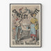 Vintage poster van het concert in de Gaîté - Rondtrekkende artiesten aan de Boulevard Rochechouart