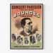 Vintage concertposter uit Parijs Bourges