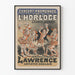 Vintage poster Concert-wandeling van de klok - Troupe Lawrence