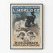 Vintage poster Concert-wandeling van de klok - Duo van de katten