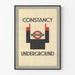 Vintage London Underground Poster Constancy Grafisch Ontwerp