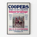 Vintage poster Coopers geïllustreerde Indiaanse verhalen