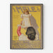 Vintage poster met babykleding voor doop