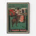 Vintage poster van de Cosaque-soldaat en de trouw aan Rusland