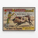 Vintage poster Spaanse stierengevechten Théâtre Robert-Houdin — ingelijst kunstwerk aan de muur