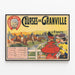 Granville Races Poster at Donville Racecourse — framed artwork on a wall