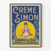 Vintage poster Crème Simon jeugdglans