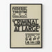 Vintage theaterposter Federal Theatre - Criminal At Large
