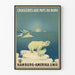 Vintage poster Noordelijke reizen Hamburg-Amerika Lijn