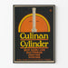 Vintage poster Culian Cylinder – Industriële decoratie poster