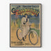 Vintage poster Franse fabricage Zeilbootfietsen in Parijs