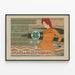 Vintage poster van Cycles en Automobiles Georges Richard — ingelijst kunstwerk aan de muur