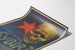 Retro muurposter Sybir - schedel en rood ster