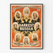 Vintage Poster Donker Rusland - Portretten van de Russische tsaren
