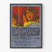 Vintage poster Darmstadt 1901 kunsttentoonstelling