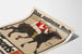 Vintage poster van Das Goldene Buch des Sports met ruiters te paard
