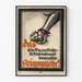 Propagandaposter Oorlog - Illustratie Vuurvaste Vuis en Duitse Tekst