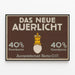 Vintage Poster Das Neue Auerlicht - Gasbesparing 40% — ingelijst kunstwerk aan de muur