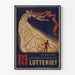 Vintage poster loterij - Winsten tussen hemel en aarde