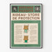 Vintage Poster Gasmasker-Store voor Bescherming tegen Verdringingsgassen
