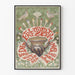 Vintage creatieve poster voor kunsttentoonstelling