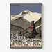 Vintage poster Galdhøpiggen - Den Norske Turistforening wanddecoratie