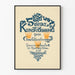 Vintage poster van de Zweedse kunsttentoonstelling in Charlottenborg