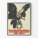 Decoratieve poster van de keizerlijke arend met Duitse kroon