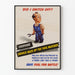 Retro Poster Did I Switch Off - Energiebesparingsposter