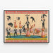 Vintage poster van het Barnum & Bailey acrobatiek spektakel — ingelijst kunstwerk aan de muur