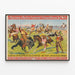 Vintage Poster Barnum & Bailey Wild West Show — ingelijst kunstwerk aan de muur