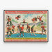 Vintage poster Barnum & Bailey - Acrobatenploeg in kilts — ingelijst kunstwerk aan de muur