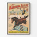 Vintage poster van Barnum & Bailey paardenrace met ruiters