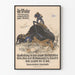 Vintage poster met walzen - Industriële illustratie en gotische typografie