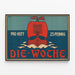 Vintage poster Die Woche au voilier rouge — ingelijst kunstwerk aan de muur
