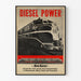 Vintage Diesel Power Train Poster New Haven