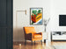 Retro groenteposter in krat - Tuin- en moestuinwanddecoratie