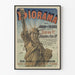 Vintage poster Diorama in de Tuin der Tuileries