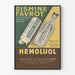 Vintage reclameposter Dis mine Favrot en Hemoluol