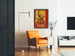 Vintage poster van café Francka met koffiemolen