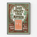 Vintage poster « Vergeet je moeder niet » in Art Nouveau-stijl