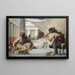 Hercule aan de voeten van Omphale - Édouard Joseph Dantan — ingelijst kunstwerk aan de muur