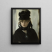 Berthe Morisot met viooltjes - Édouard Manet — ingelijst kunstwerk aan de muur